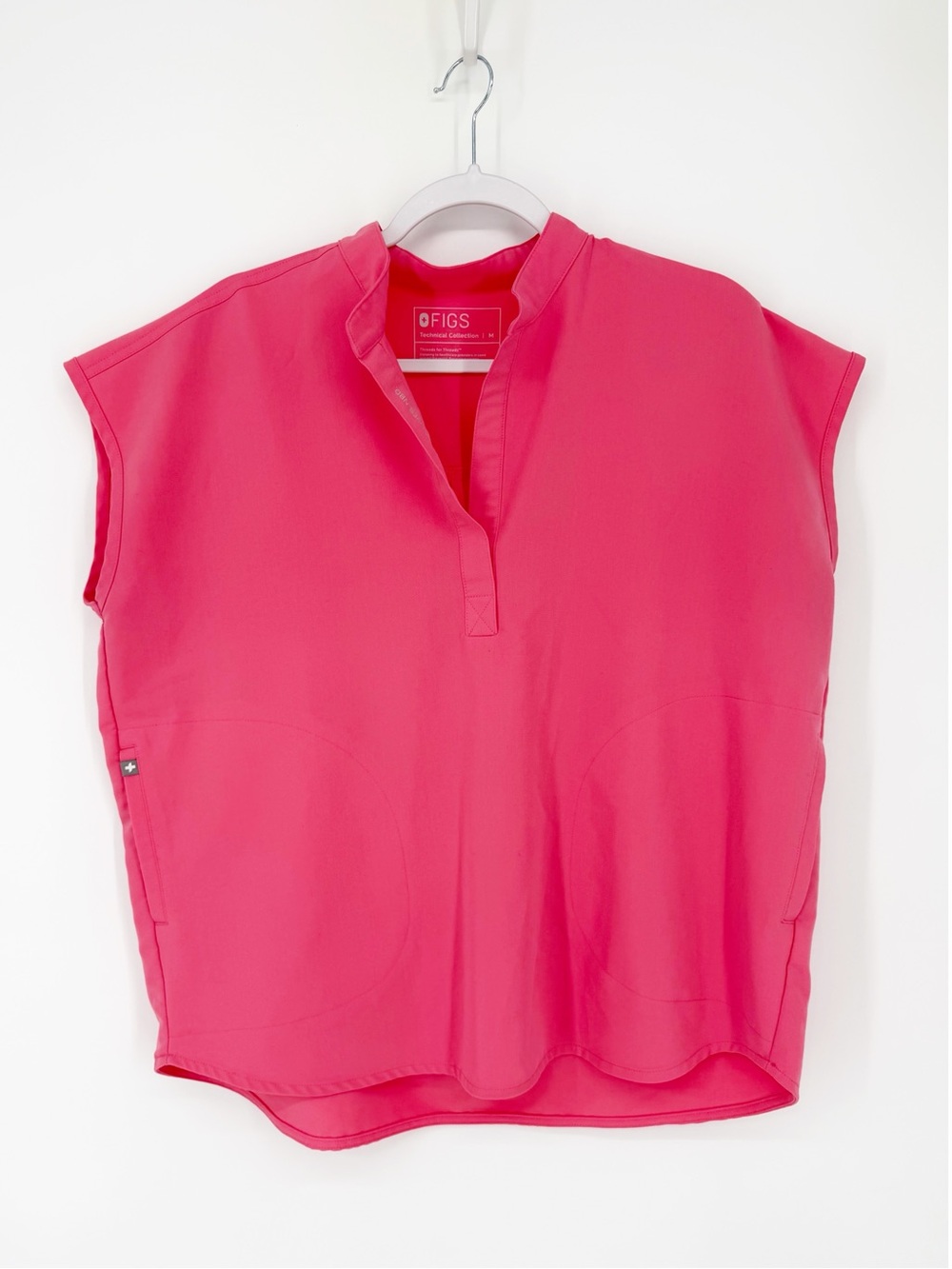 Figs Coral Pink Rafaela Scrub Top Medium and Pants Jogger Large - Picture 2 of 12